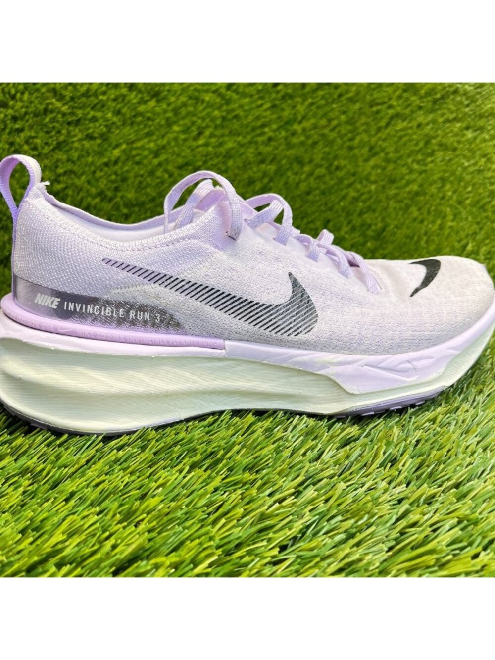 Nike ZoomX Invincible Run Flyknit 3 Womens Size 8 Purple Running Shoes Sneakers